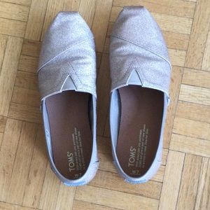Toms rose gold shoes